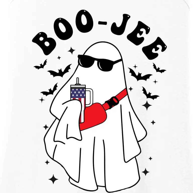 Boo Jee Spooky Season Cute Ghost Halloween Costume Boojee Ladies Essential Tank