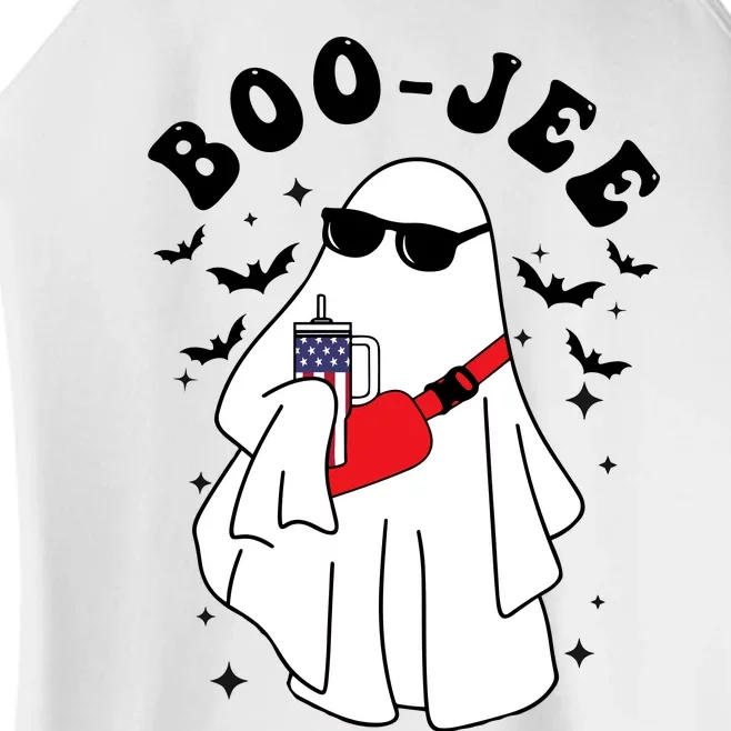 Boo Jee Spooky Season Cute Ghost Halloween Costume Boojee Women’s Perfect Tri Rocker Tank