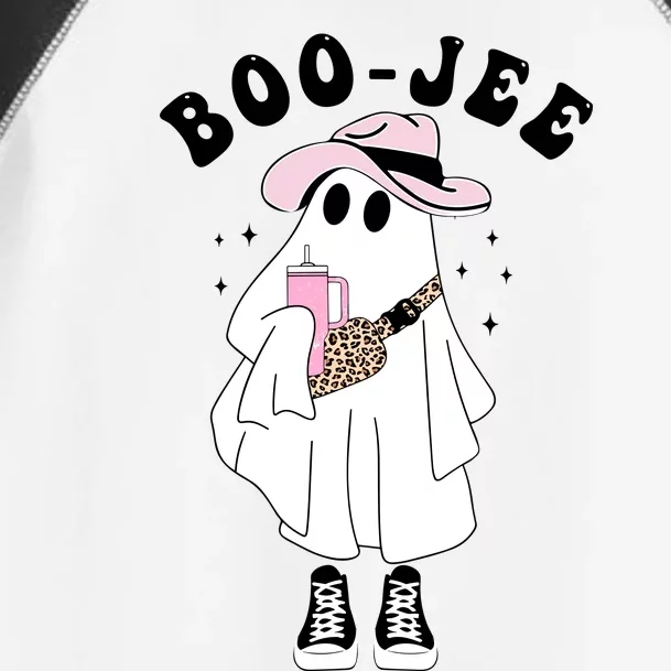 Boo Jee Spooky Season Cute Ghost Halloween Costume Boojee Toddler Fine Jersey T-Shirt