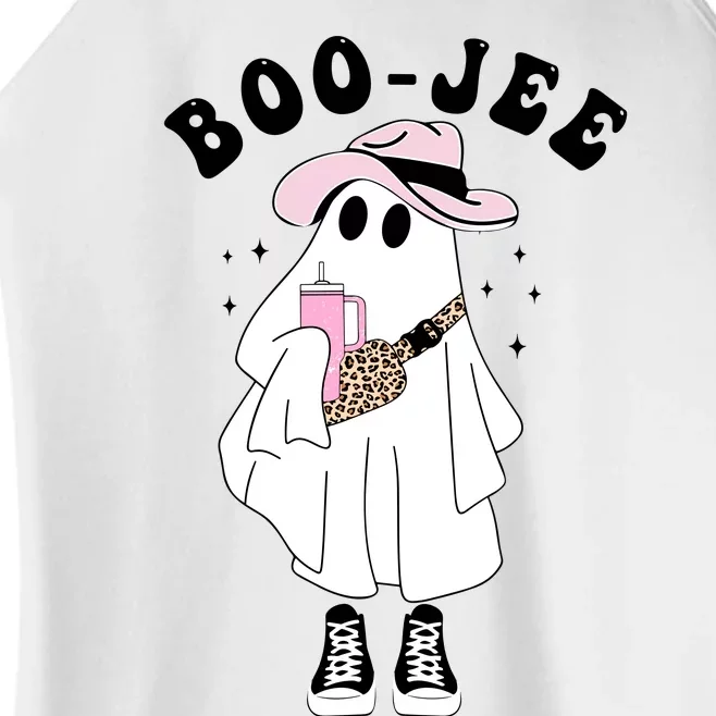 Boo Jee Spooky Season Cute Ghost Halloween Costume Boojee Women’s Perfect Tri Rocker Tank