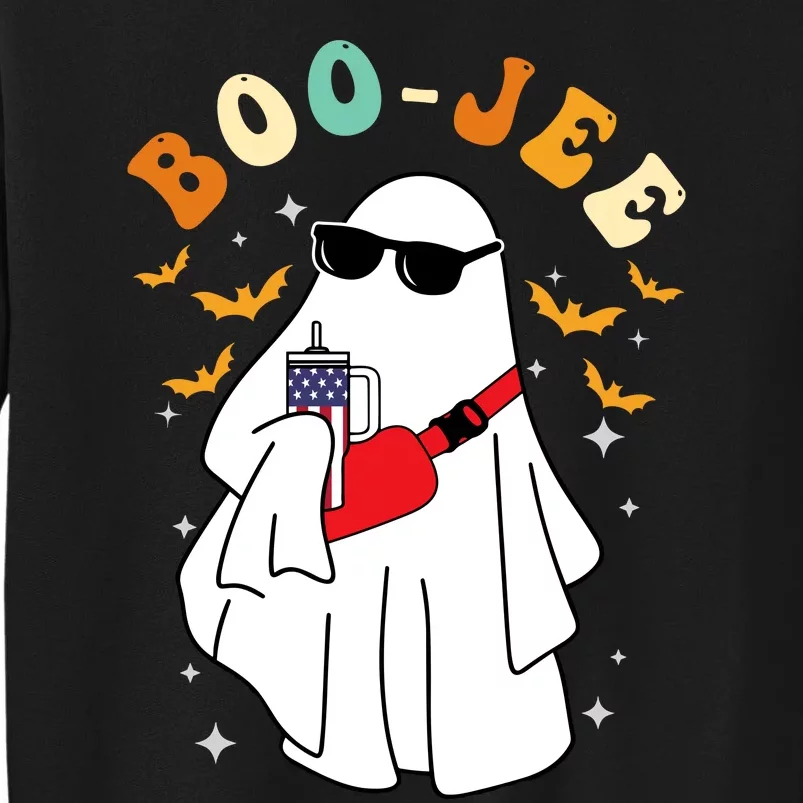 Boo Jee Spooky Season Cute Ghost Halloween Costume Boojee Sweatshirt