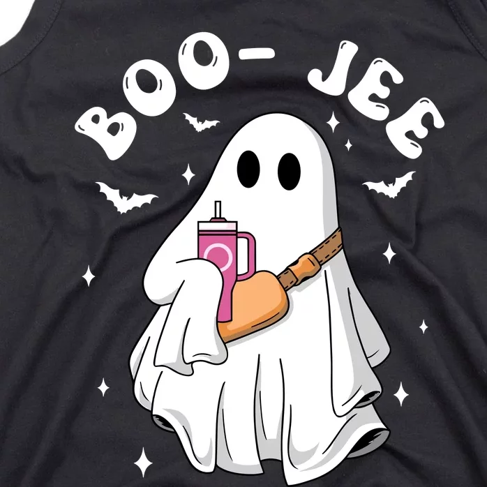 Boo Jee Spooky Season Cute Ghost Halloween Costume Boojee Tank Top