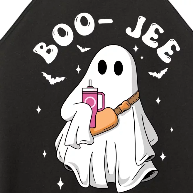 Boo Jee Spooky Season Cute Ghost Halloween Costume Boojee Women’s Perfect Tri Rocker Tank