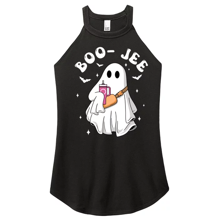 Boo Jee Spooky Season Cute Ghost Halloween Costume Boojee Women’s Perfect Tri Rocker Tank