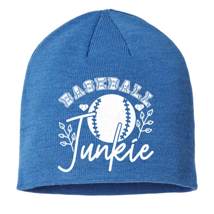 Baseball Junkie Sport Humor Funny Gift 8 1/2in Sustainable Knit Beanie