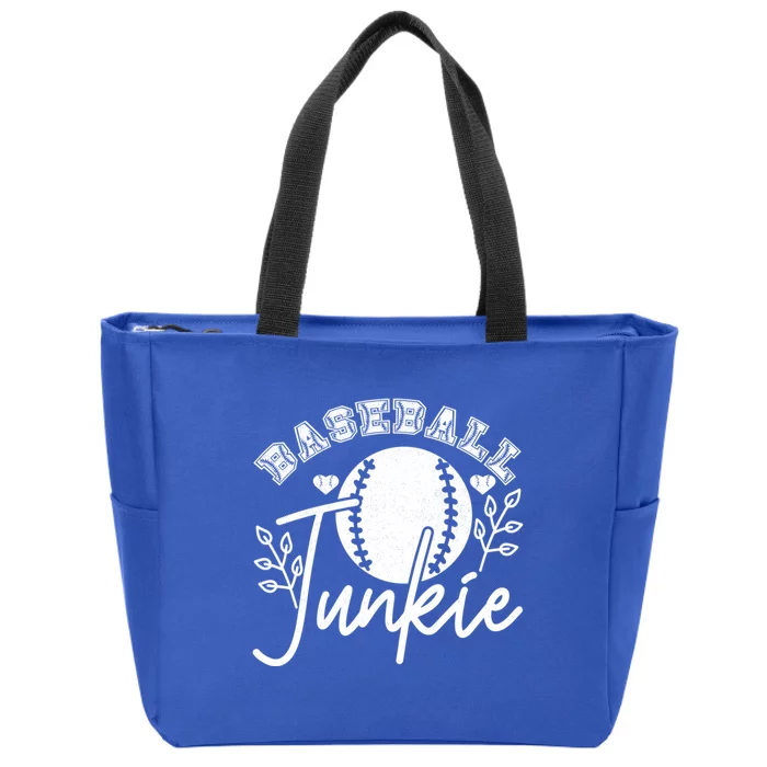 Baseball Junkie Sport Humor Funny Gift Zip Tote Bag