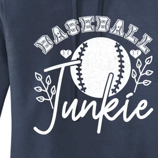 Baseball Junkie Sport Humor Funny Gift Women's Pullover Hoodie