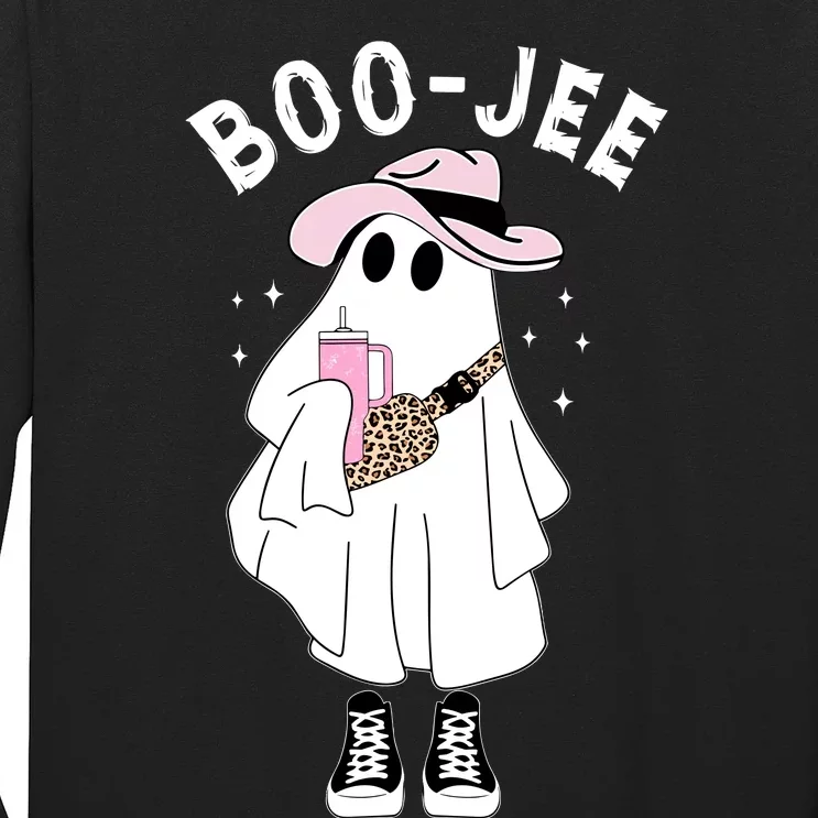 Boo Jee Spooky Season Cute Ghost Halloween Costume Boojee Long Sleeve Shirt