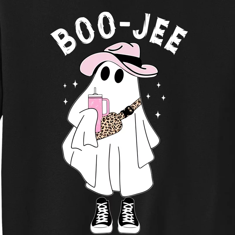 Boo Jee Spooky Season Cute Ghost Halloween Costume Boojee Tall Sweatshirt