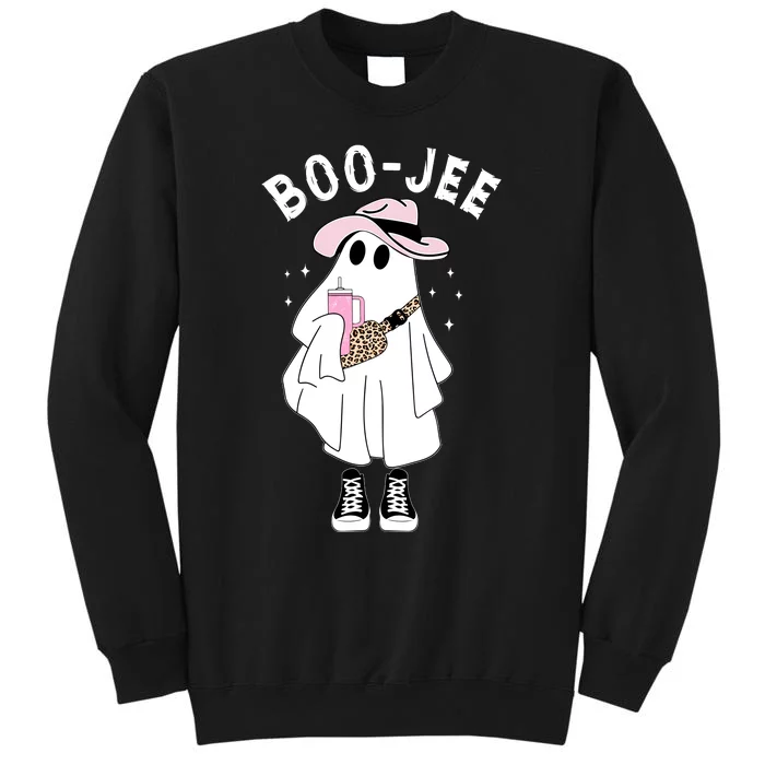 Boo Jee Spooky Season Cute Ghost Halloween Costume Boojee Tall Sweatshirt