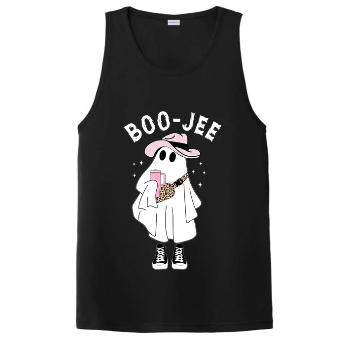 Boo Jee Spooky Season Cute Ghost Halloween Costume Boojee Performance Tank