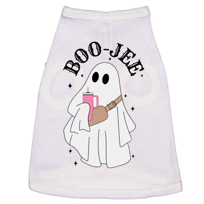 Boo Jee Spooky Season Cute Ghost Halloween Costume Boujee Doggie Tank