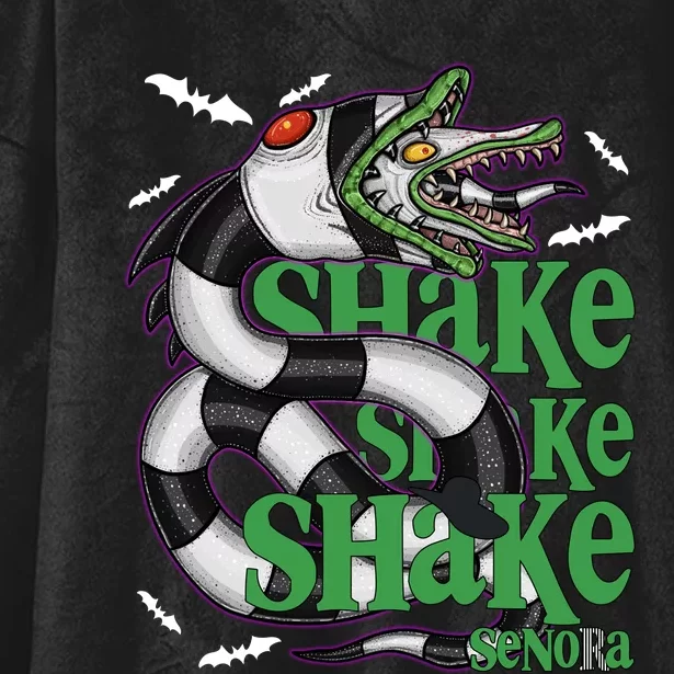 Beetle Juice Snake Shake Shake Senora Halloween Hooded Wearable Blanket