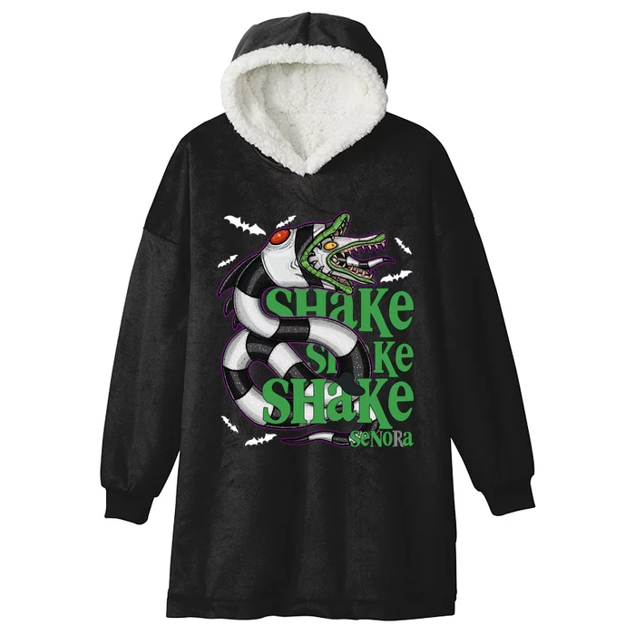 Beetle Juice Snake Shake Shake Senora Halloween Hooded Wearable Blanket