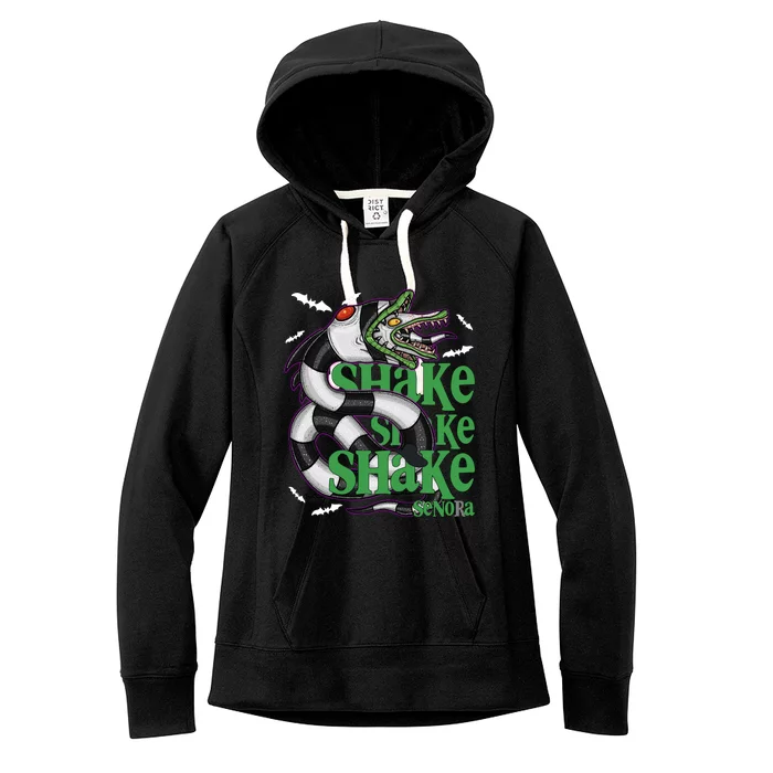 Beetle Juice Snake Shake Shake Senora Halloween Women's Fleece Hoodie