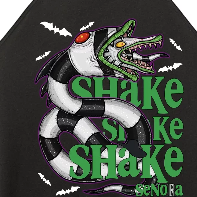 Beetle Juice Snake Shake Shake Senora Halloween Women’s Perfect Tri Rocker Tank