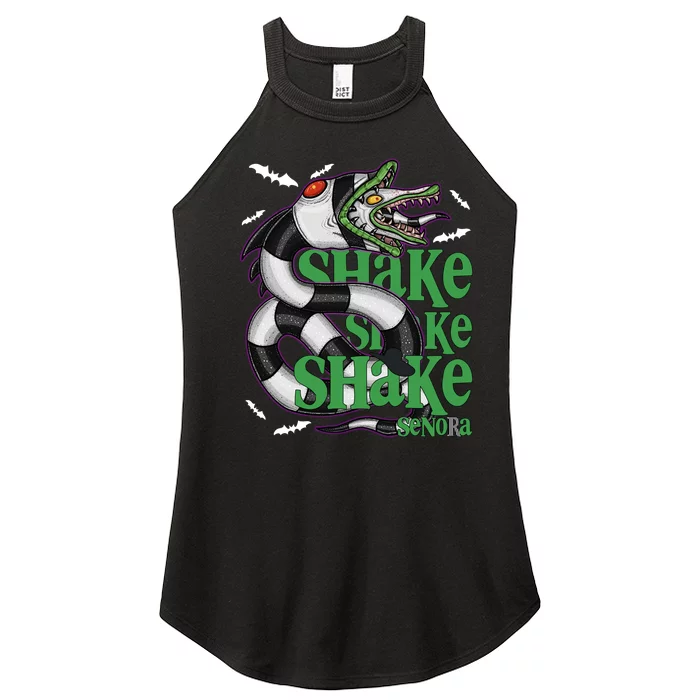 Beetle Juice Snake Shake Shake Senora Halloween Women’s Perfect Tri Rocker Tank