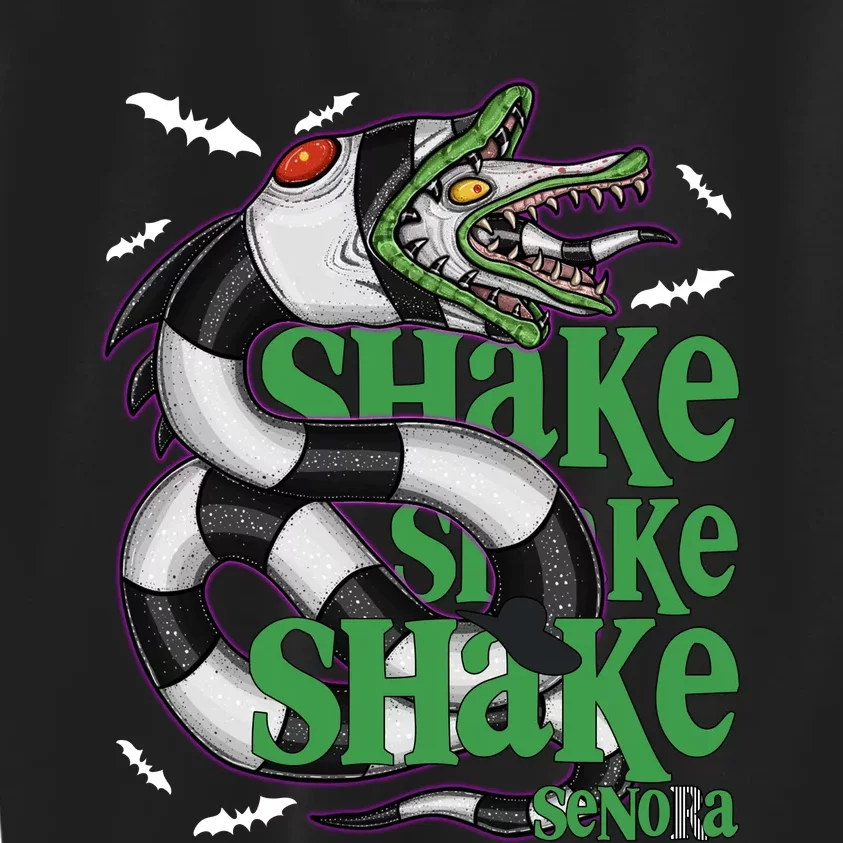 Beetle Juice Snake Shake Shake Senora Halloween Kids Sweatshirt