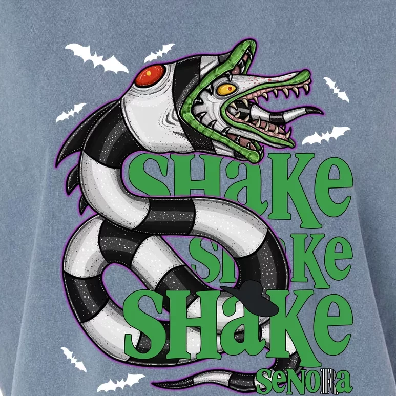 Beetle Juice Snake Shake Shake Senora Halloween Garment-Dyed Women's Muscle Tee