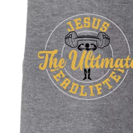 Bodybuilding: Jesus The Ultimate Deadlifter Gym Sayings Gift Doggie 3-End Fleece Hoodie