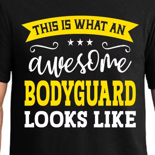 Bodyguard Job Title Employee Funny Worker Bodyguard Pajama Set