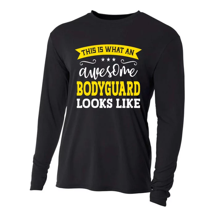 Bodyguard Job Title Employee Funny Worker Bodyguard Cooling Performance Long Sleeve Crew