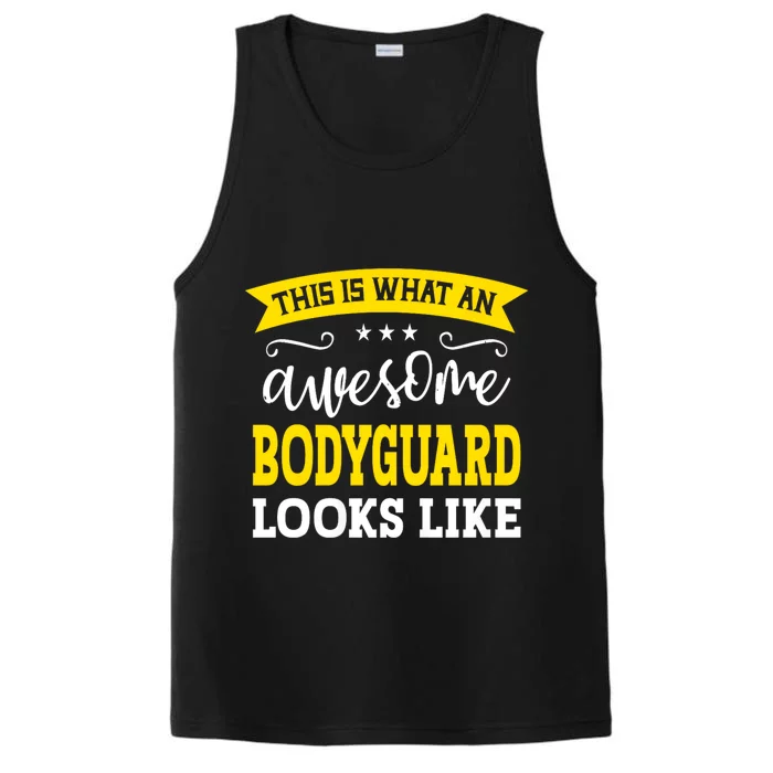 Bodyguard Job Title Employee Funny Worker Bodyguard Performance Tank