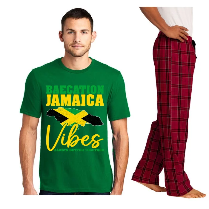 Baecation Jamaica Vibes Matching Couple Vacation Trip Pajama Set