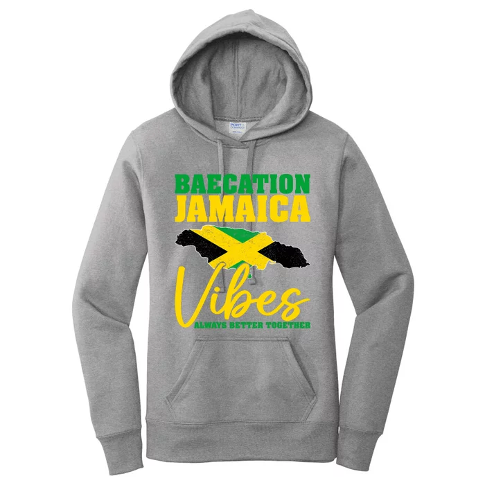 Baecation Jamaica Vibes Matching Couple Vacation Trip Women's Pullover Hoodie