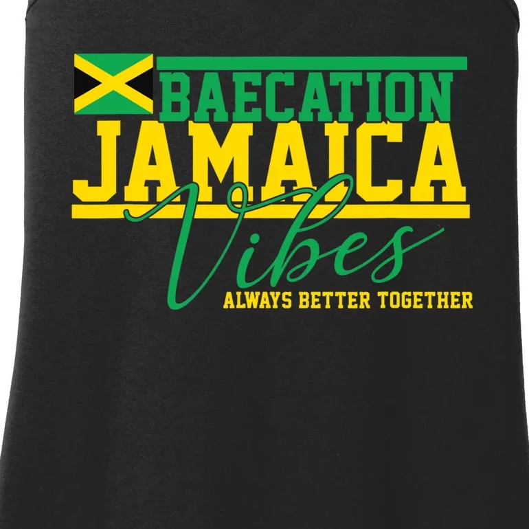 Bae-cation Jamaica Vibes better together matchin couple Ladies Essential Tank