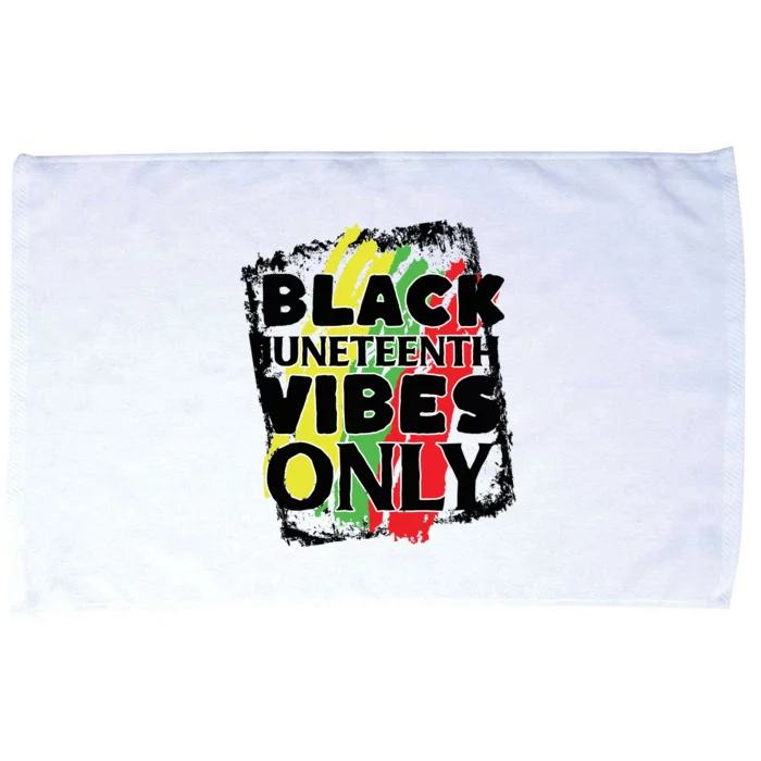 Black Juneteenth Vibes Only Microfiber Hand Towel