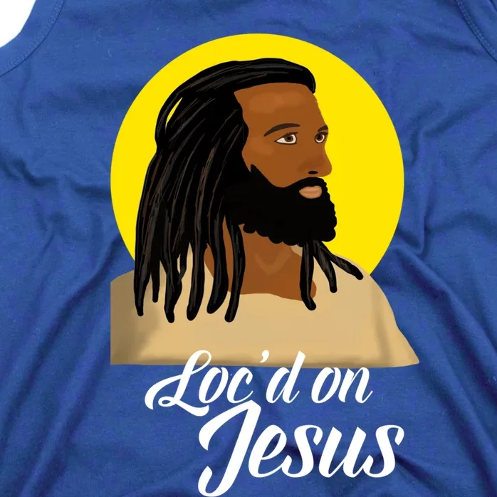 Black Jesus With Locs African American Christian Christmas Gift Tank Top