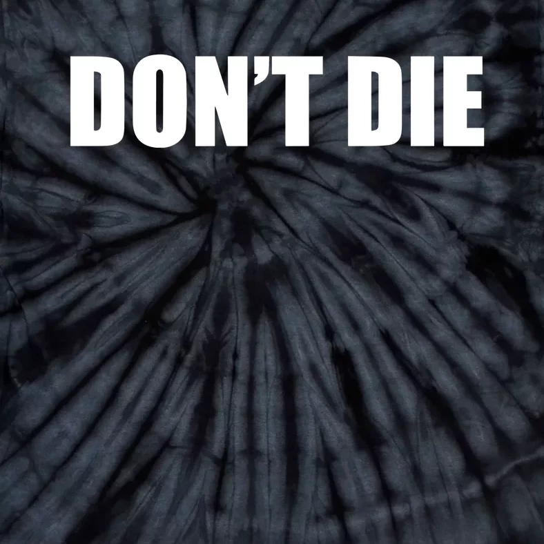 Bryan Johnson Wearing DonT Die Tie-Dye T-Shirt