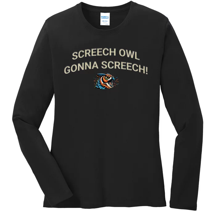 Blaine Knights 35+ Baseball Screech Owl 88 Ladies Long Sleeve Shirt