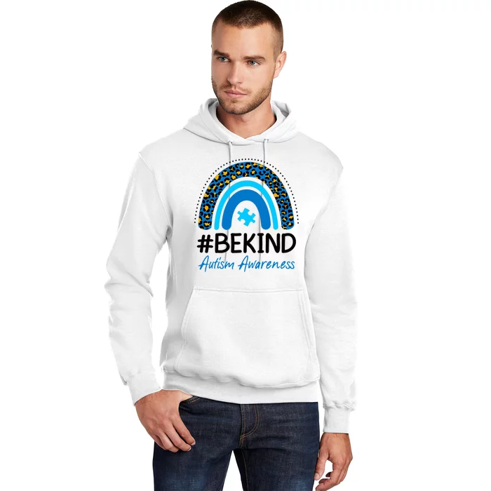 Be Kind Autism Awareness Puzzle Rainbow Hoodie