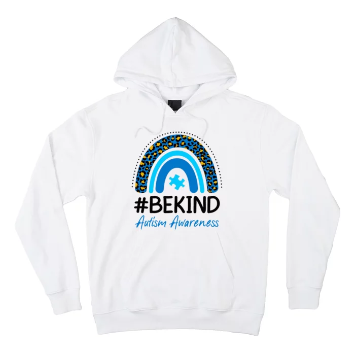 Be Kind Autism Awareness Puzzle Rainbow Hoodie