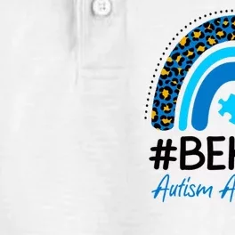 Be Kind Autism Awareness Puzzle Rainbow Dry Zone Grid Performance Polo