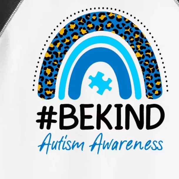 Be Kind Autism Awareness Puzzle Rainbow Toddler Fine Jersey T-Shirt