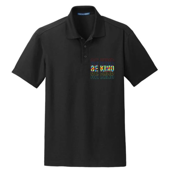 Be Kind Autism Awareness Special Education Autism Teacher Dry Zone Grid Performance Polo