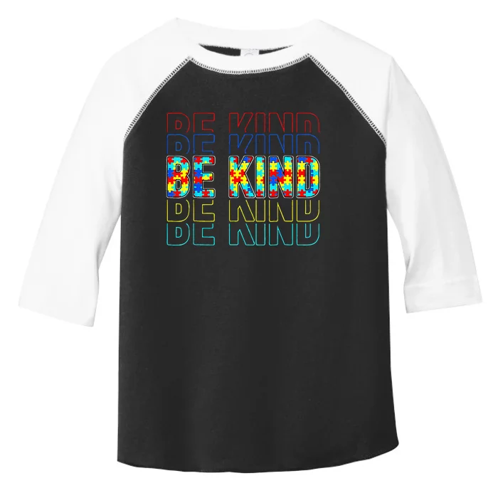 Be Kind Autism Awareness Special Education Autism Teacher Toddler Fine Jersey T-Shirt