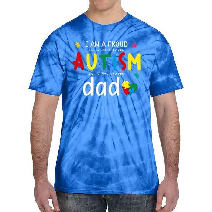 Be Kind Autism Awareness Gift Proud Autism Dad #Autismawareness Gift Tie-Dye T-Shirt