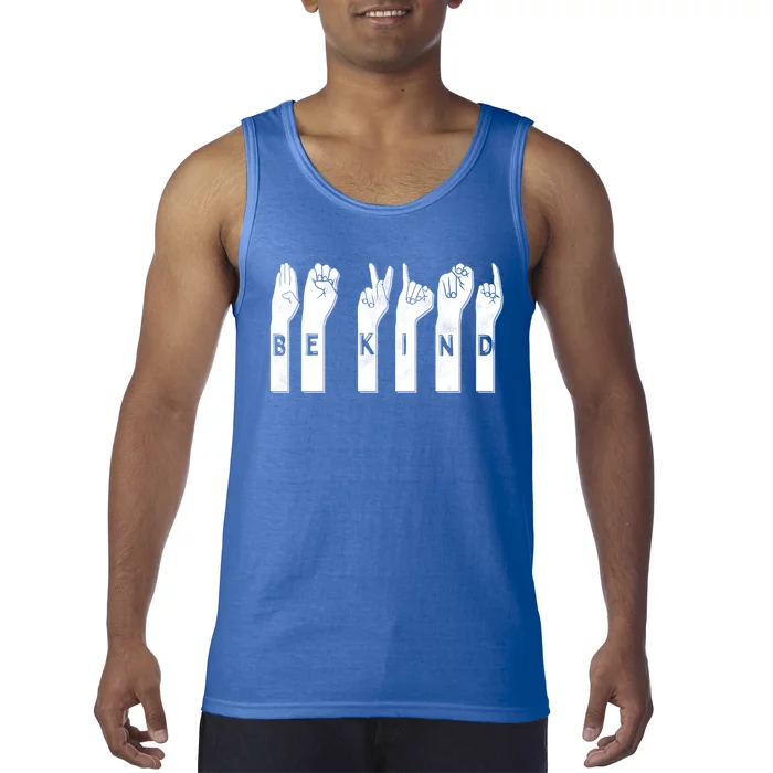 Be Kind American Sign Language Gift Tank Top