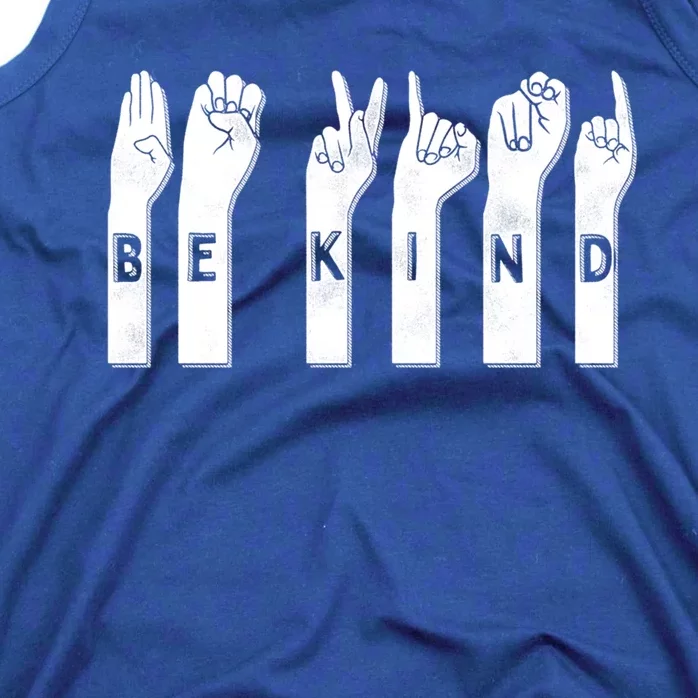 Be Kind American Sign Language Gift Tank Top