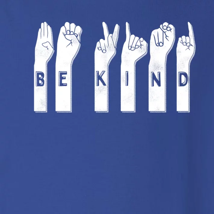 Be Kind American Sign Language Gift Toddler Long Sleeve Shirt