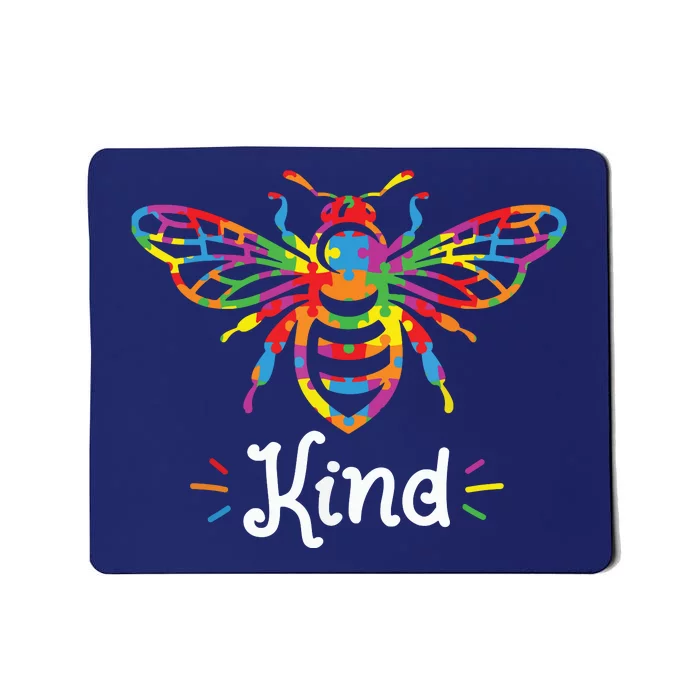 Be Kind Autism Awareness Autism Bee Kind Mousepad