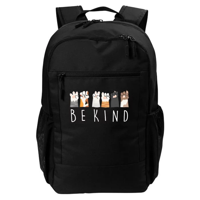 Be Kind Asl Sign Language Kindness Cat Paws Finger Signs Daily Commute Backpack