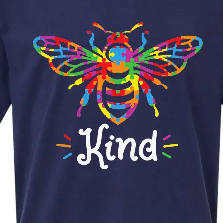 Be Kind Autism Awareness,Autism Bee Kind Sueded Cloud Jersey T-Shirt