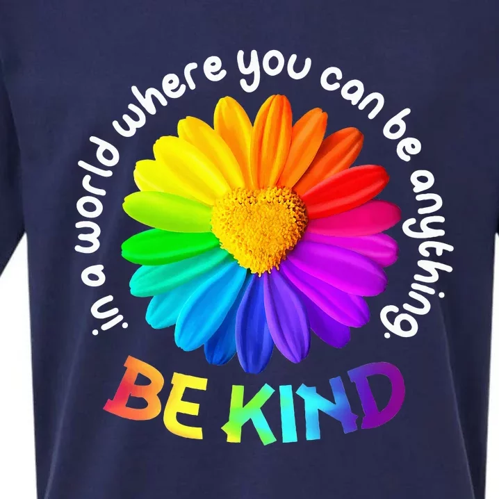 Be Kind AntiBullying Kindness Orange Unity Day Sunflower Sueded Cloud Jersey T-Shirt