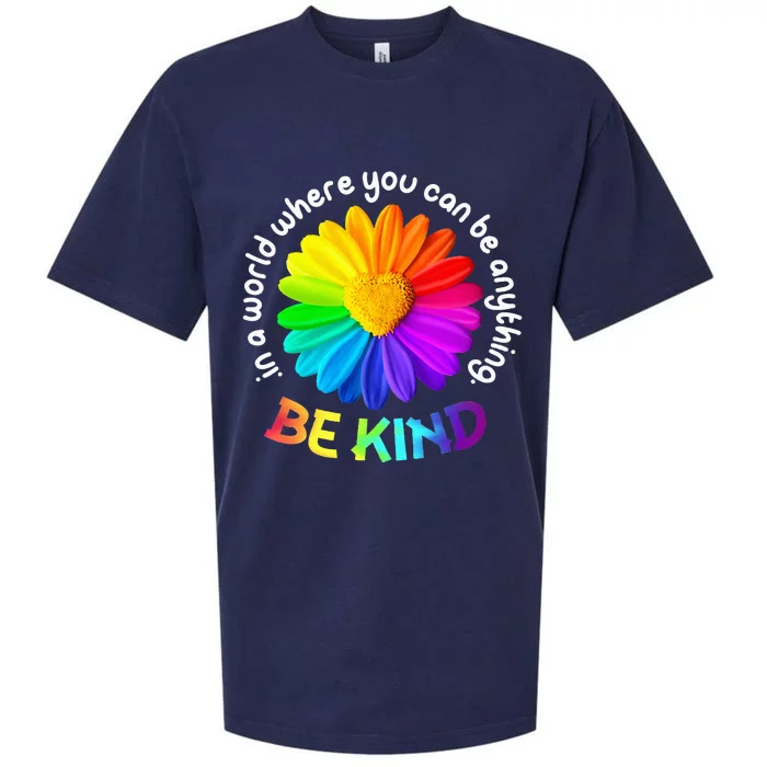 Be Kind AntiBullying Kindness Orange Unity Day Sunflower Sueded Cloud Jersey T-Shirt