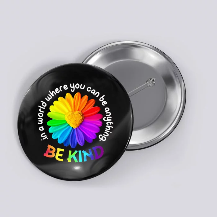 Be Kind Antibullying Kindness Orange Unity Day Sunflower Button